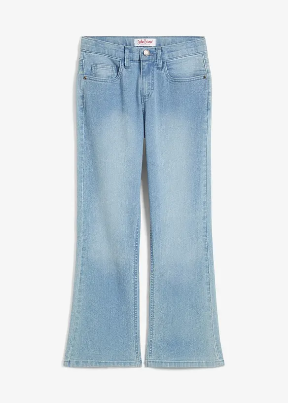 Jeans bootcut, vita media, bonprix