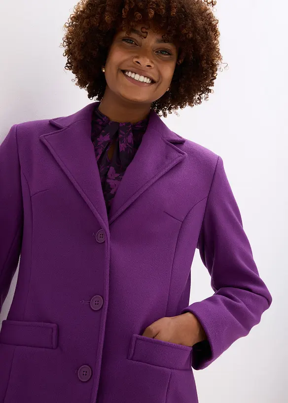 Cappotto lungo in simil lana, bonprix