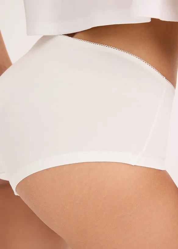 Culotte alta con cotone (pacco da 4), bonprix