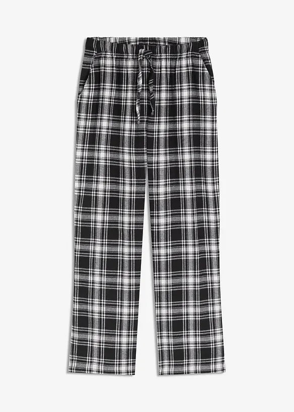 Pantaloni da pigiama in tessuto di flanella, bonprix