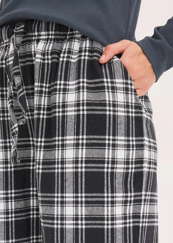 Pantaloni da pigiama in tessuto di flanella, bonprix