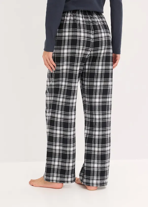 Pantaloni da pigiama in tessuto di flanella, bonprix