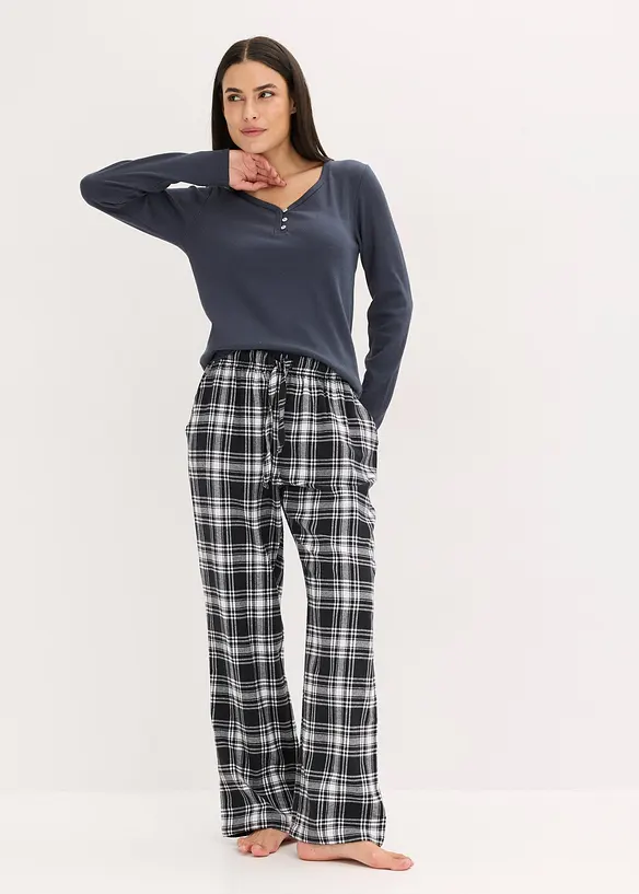Pantaloni da pigiama in tessuto di flanella, bonprix