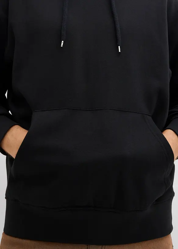 Felpa con cappuccio in puro cotone biologico, loose fit, bonprix