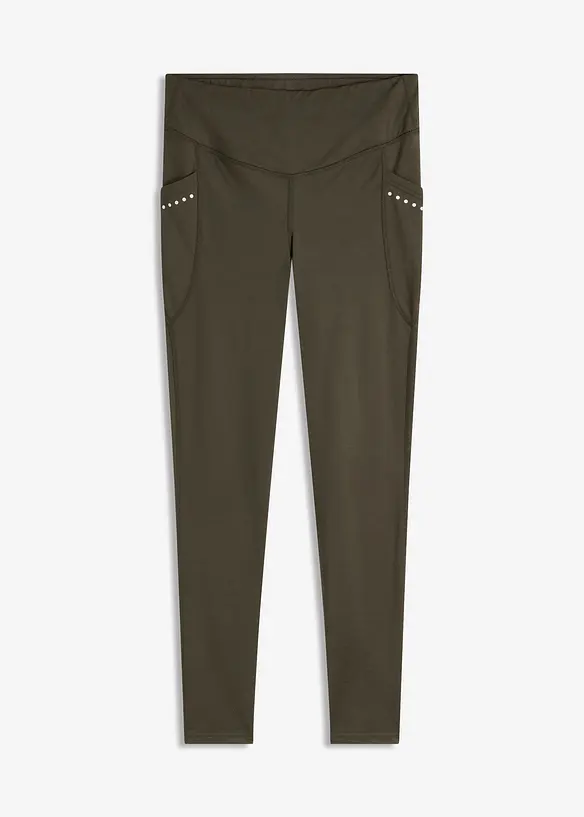 Leggings termici con dettagli riflettenti e tasca per il cellulare, bonprix