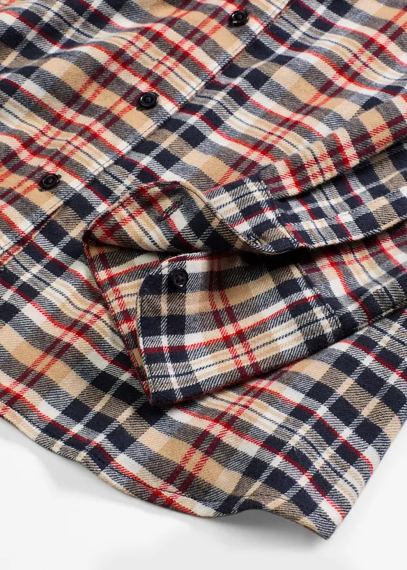 Camicia di flanella in puro cotone, bonprix
