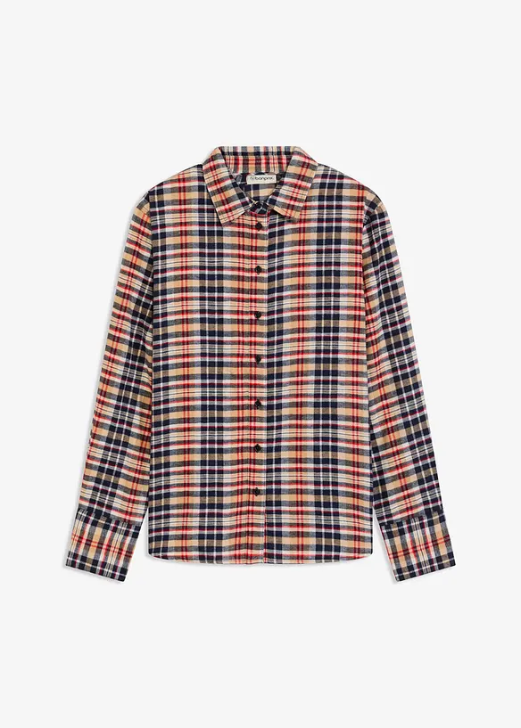 Camicia di flanella in puro cotone, bonprix