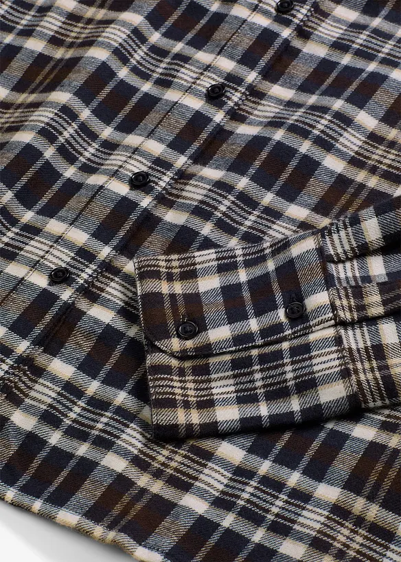 Camicia di flanella in puro cotone, bonprix