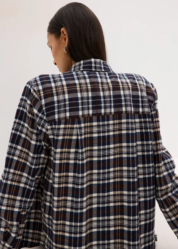 Camicia di flanella in puro cotone, bonprix