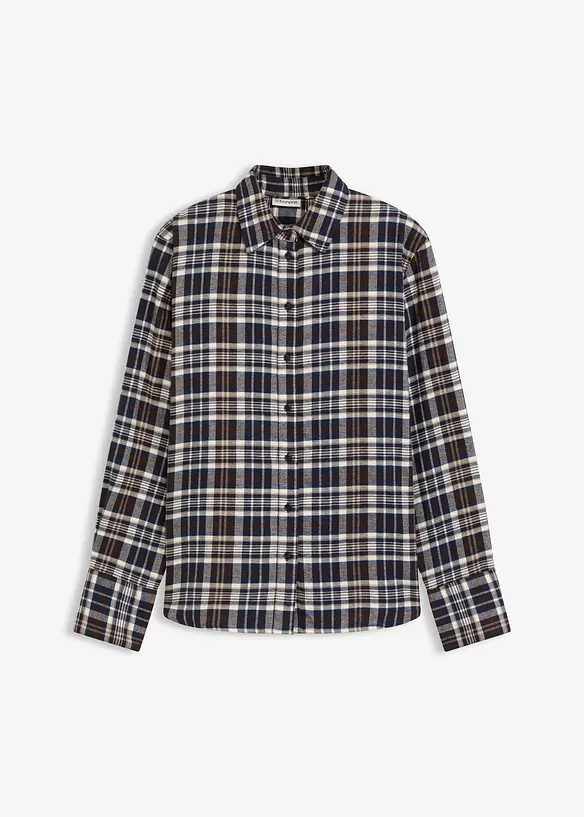 Camicia di flanella in puro cotone, bonprix
