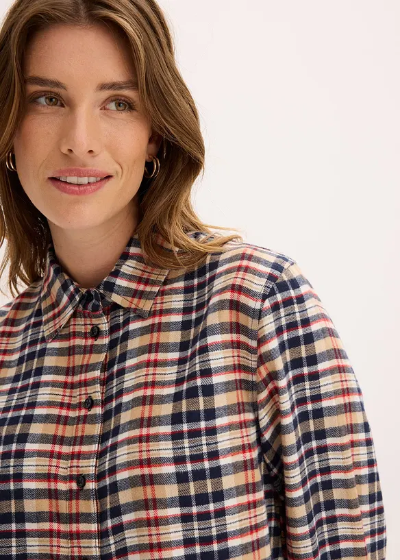 Camicia di flanella in puro cotone, bonprix