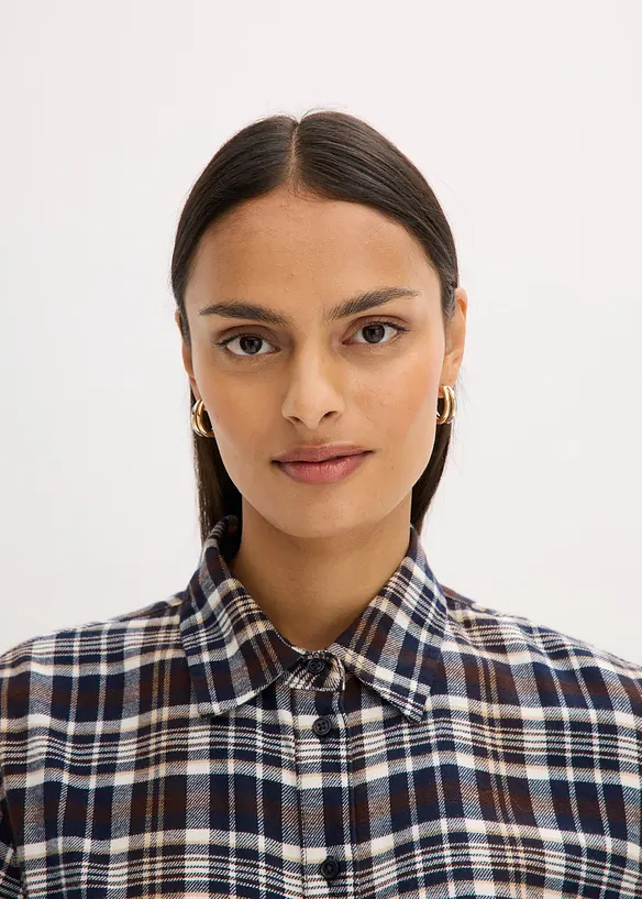Camicia di flanella in puro cotone, bonprix