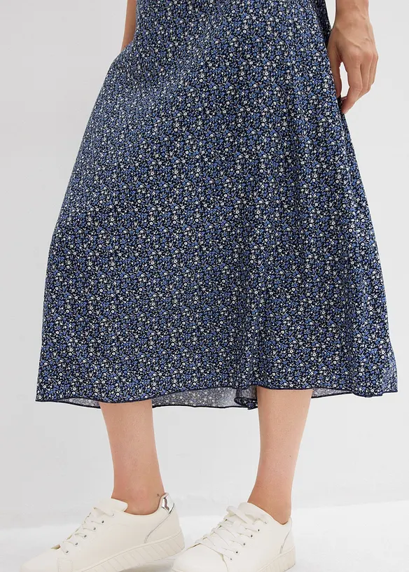 Gonna midi in viscosa fluente, bonprix