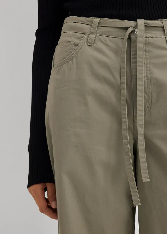 Pantaloni in twill di puro cotone, bonprix