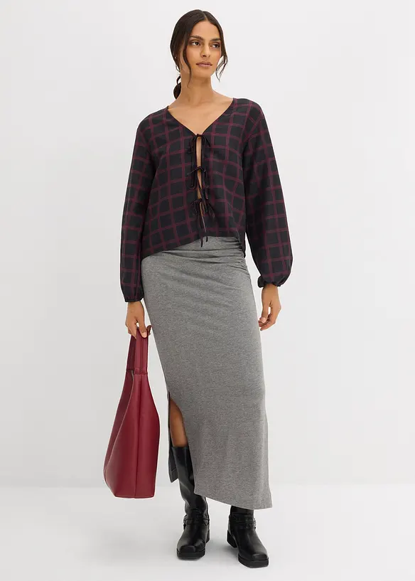 Blusa oversize in morbida viscosa, bonprix