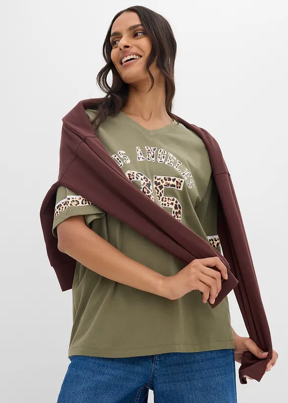Maxi maglia in puro cotone biologico, bonprix