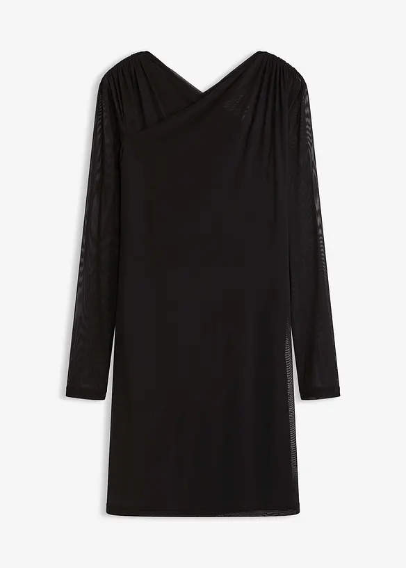 Abito in jersey e mesh, bonprix