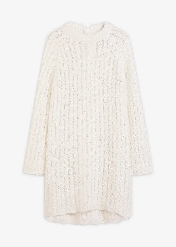 Miniabito in maglia con fiocco in satin, bonprix