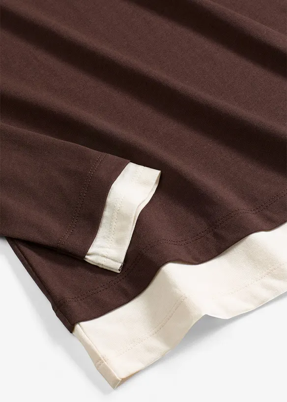 Maglia a maniche lunghe in misto cotone, bonprix