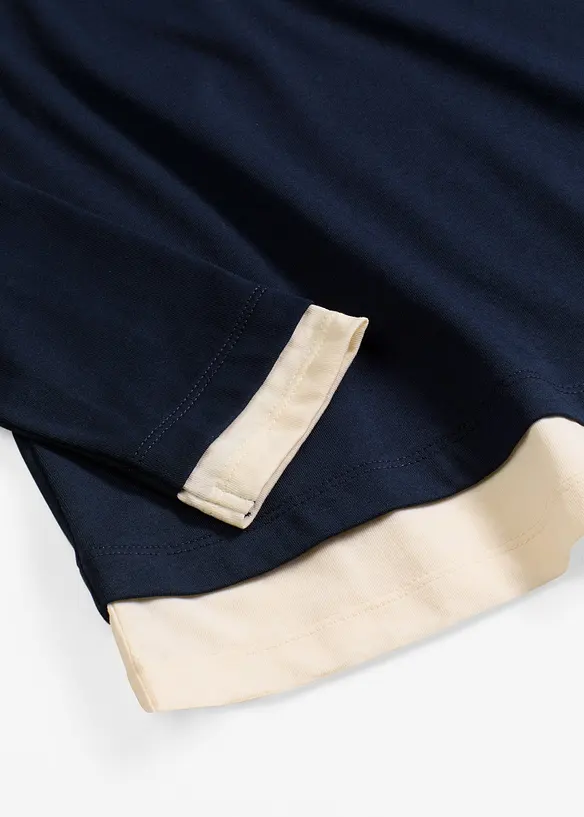 Maglia a maniche lunghe in misto cotone, bonprix