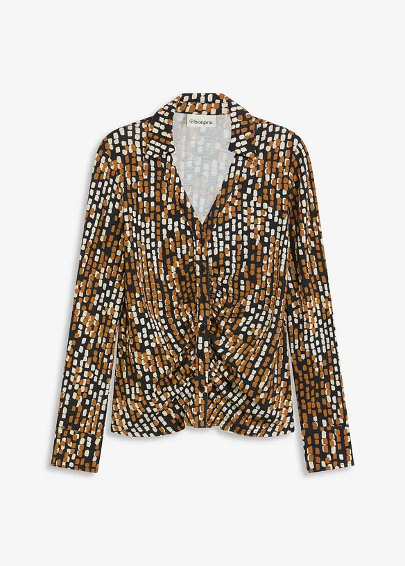 Blusa in jersey con viscosa, bonprix