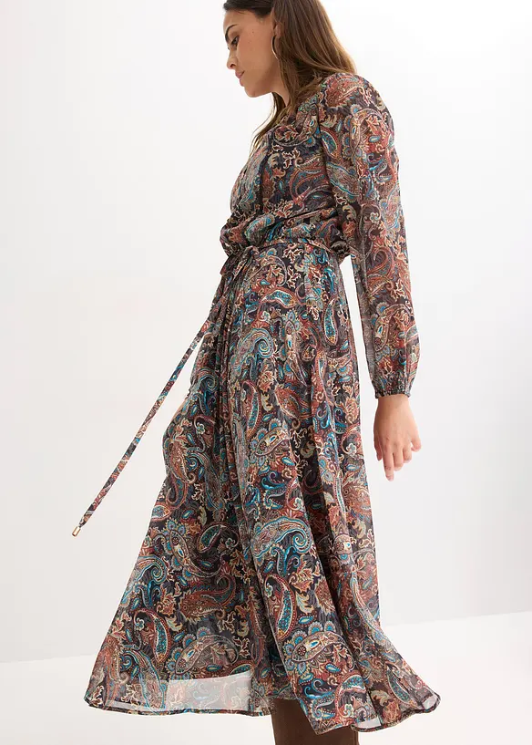 Abito paisley in chiffon, bonprix