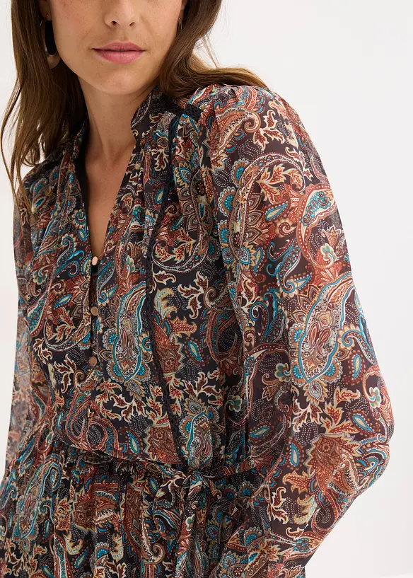 Abito paisley in chiffon, bonprix