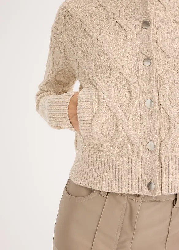Cardigan in filato grosso, bonprix