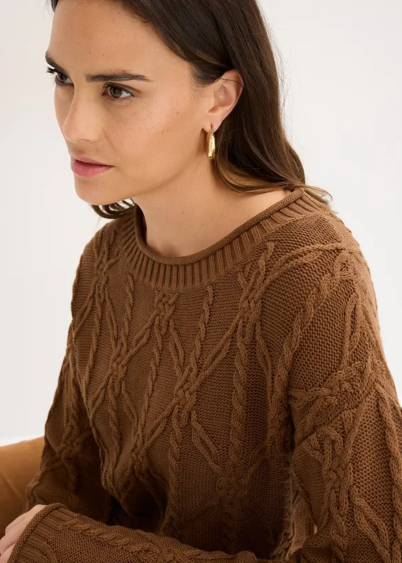 Maglione in misto cotone, bonprix