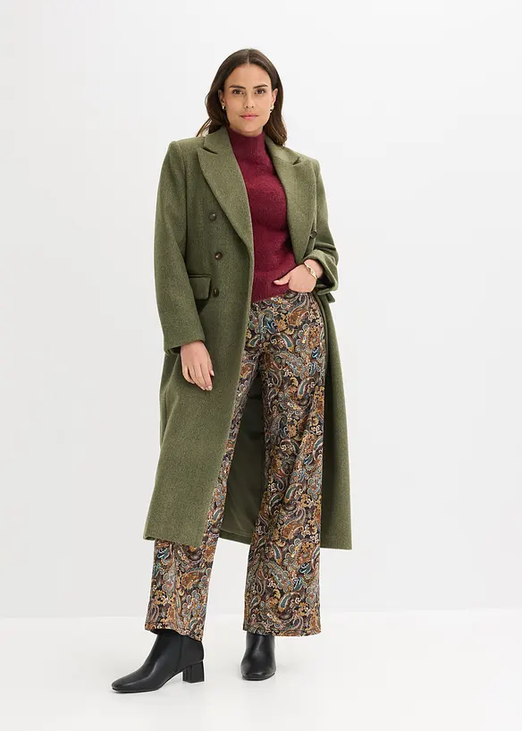Cappotto taglio blazer con viscosa, bonprix