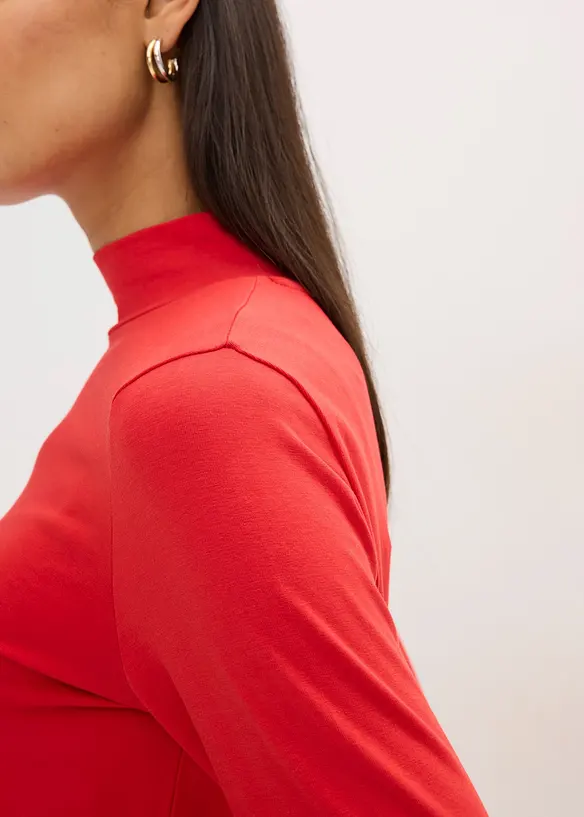Maglia a maniche lunghe aderente, bonprix