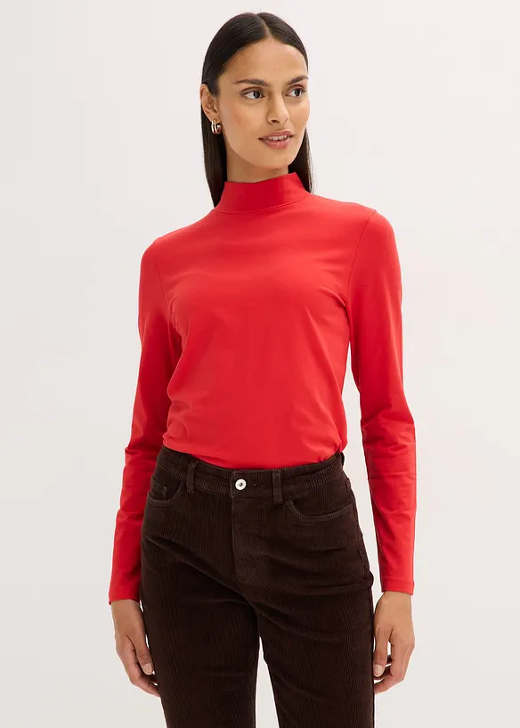 Maglia a maniche lunghe aderente, bonprix
