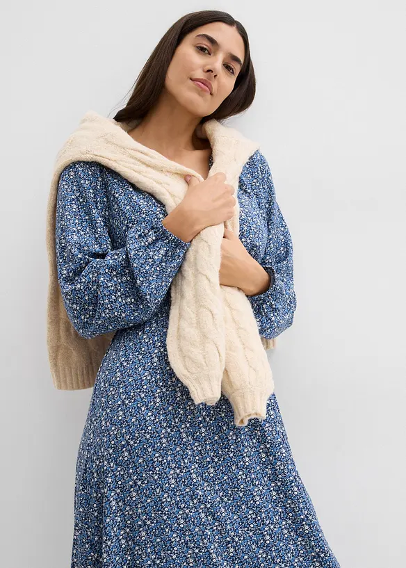 Abito midi in viscosa fluente, bonprix