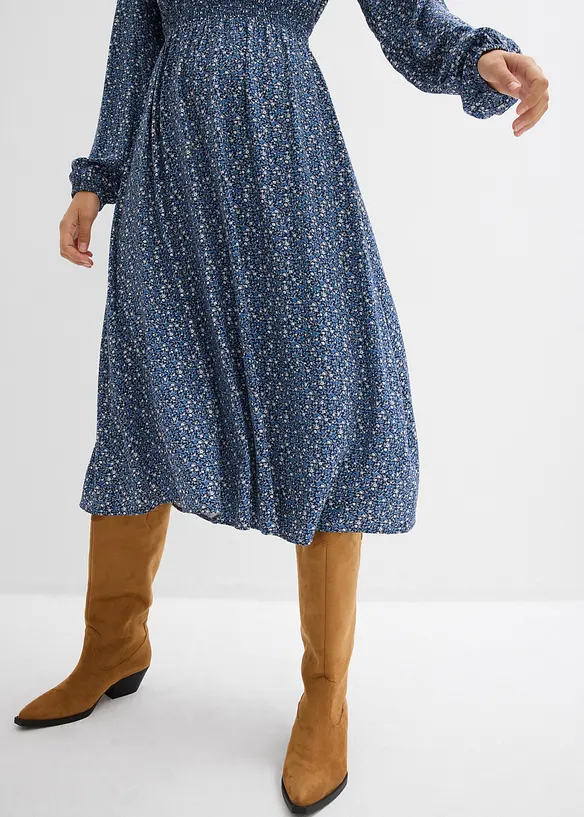 Abito midi in viscosa fluente, bonprix