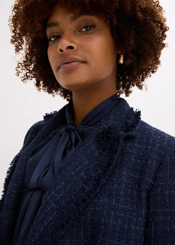 Blazer bouclé con bottoni decorativi, bonprix