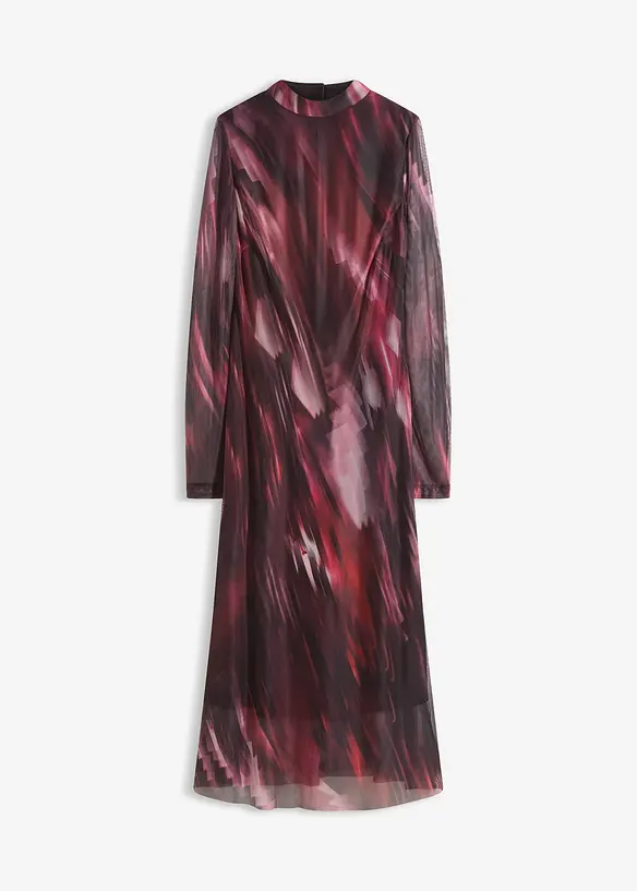 Abito midi in morbido mesh, bonprix