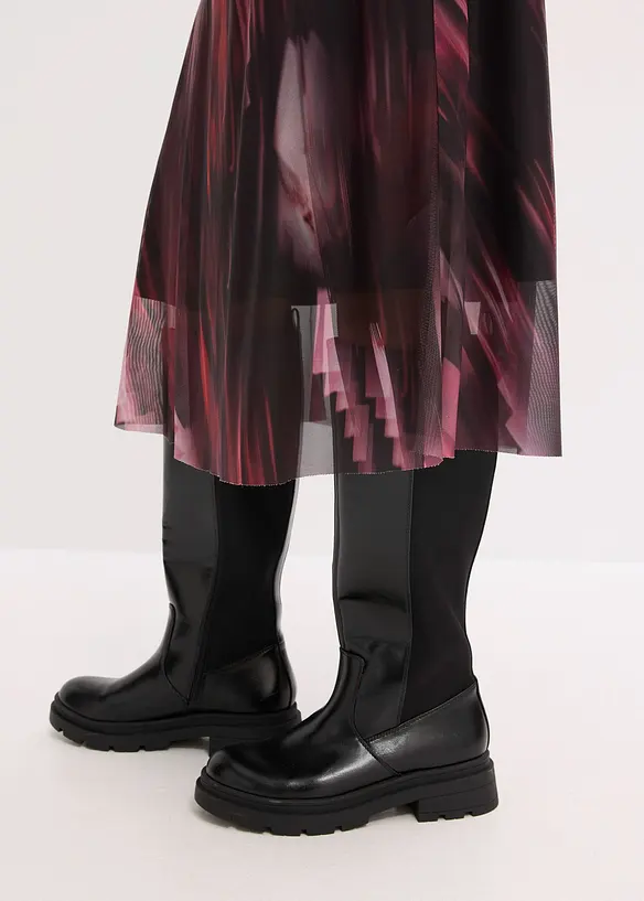 Abito midi in morbido mesh, bonprix