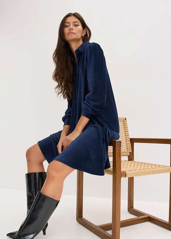 Abito corto in velluto, bonprix