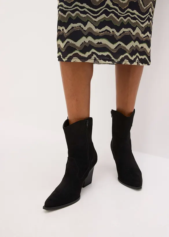 Abito midi in morbido mesh, bonprix