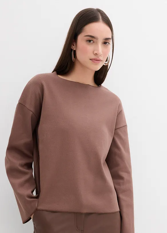 Maglia a coste a maniche lunghe, bonprix