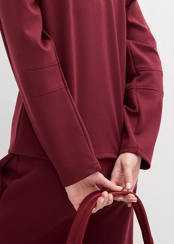 Maglia a maniche lunghe in punto di Roma, bonprix