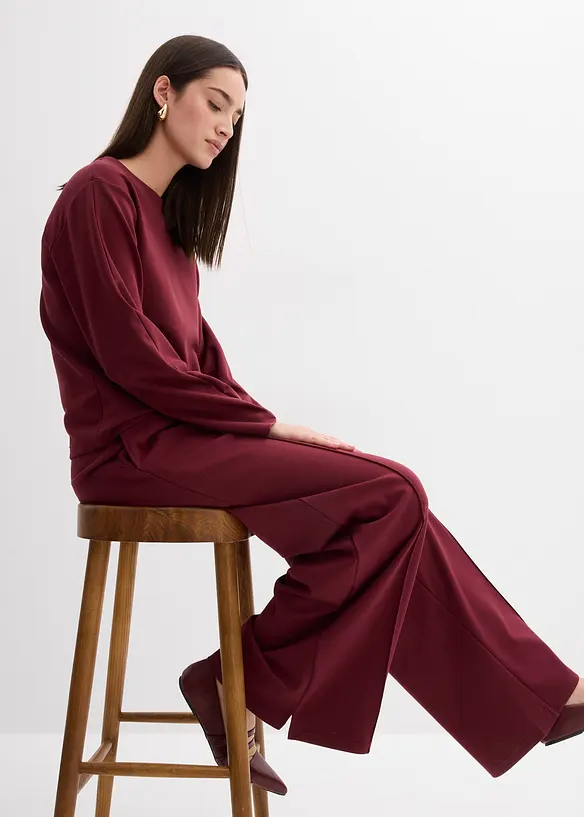 Maglia a maniche lunghe in punto di Roma, bonprix