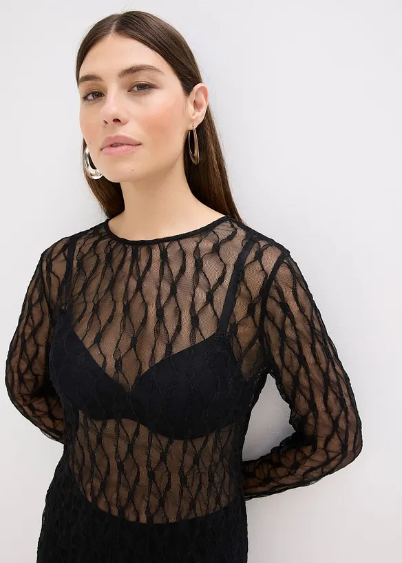 Abito corto in pizzo, bonprix