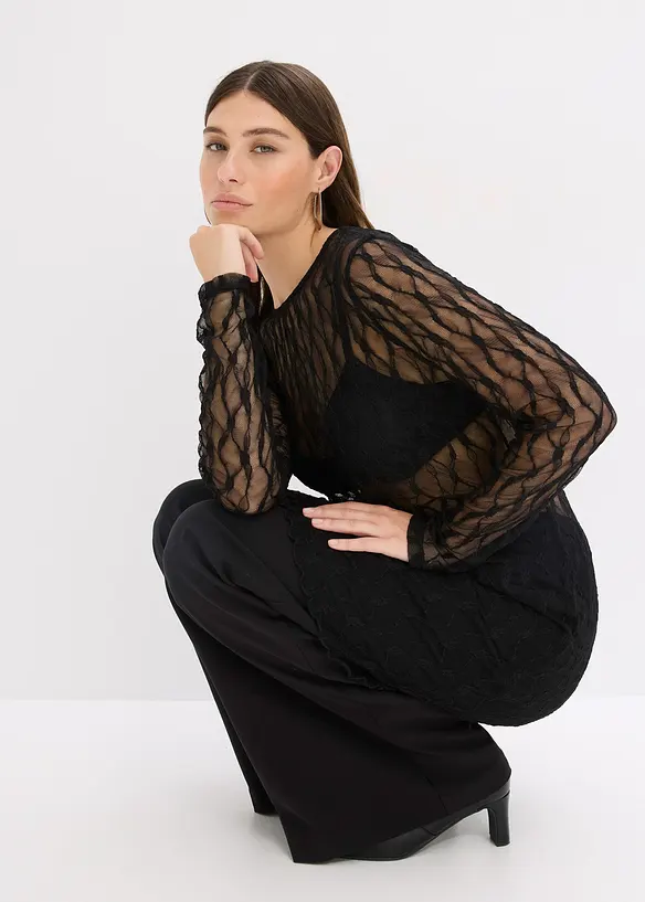 Abito corto in pizzo, bonprix