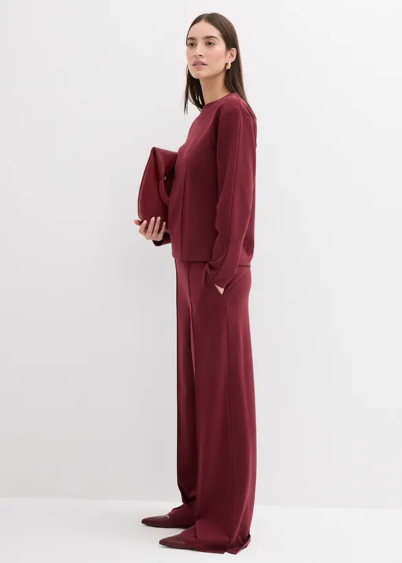 Maglia a maniche lunghe in punto di Roma, bonprix