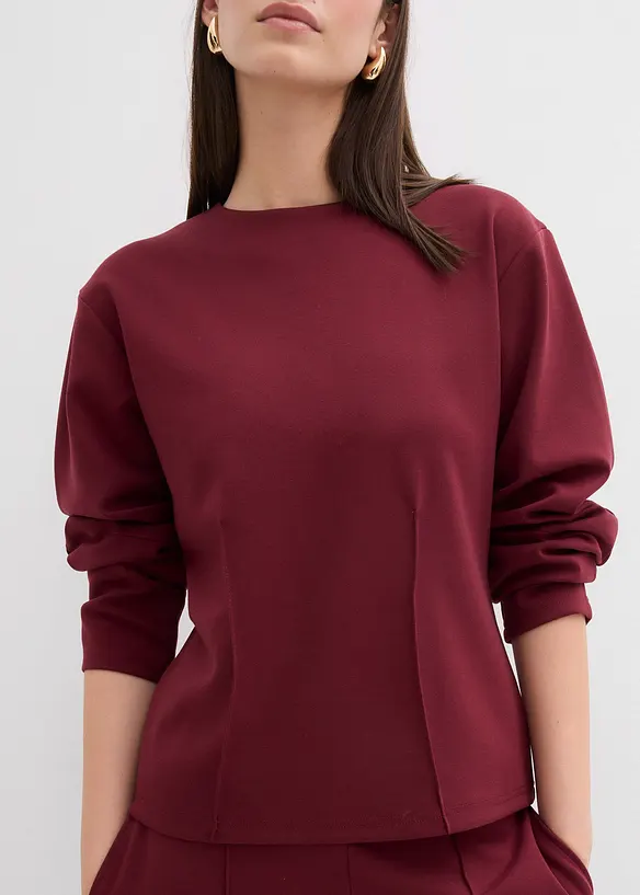 Maglia a maniche lunghe in punto di Roma, bonprix