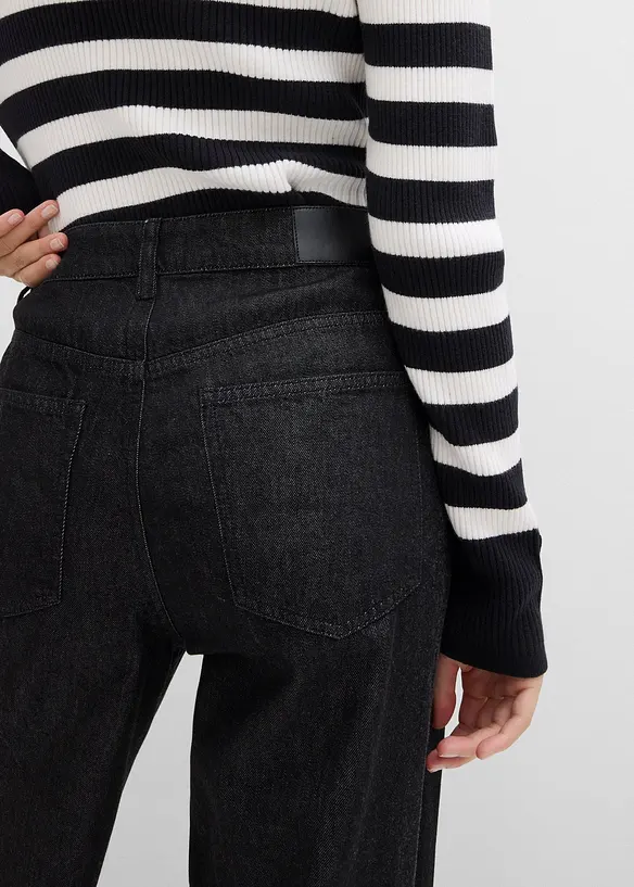 Jeans baggy, vita media, bonprix