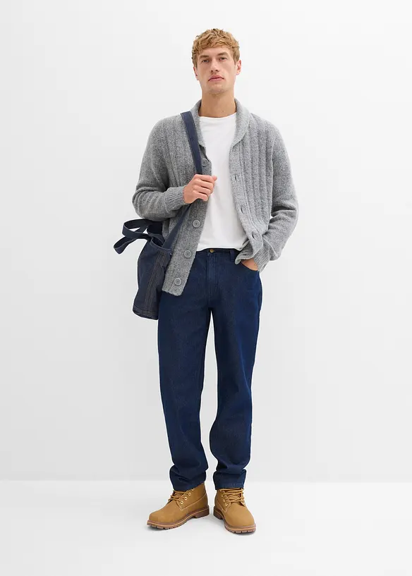 Jeans relaxed fit in puro cotone biologico, straight, bonprix