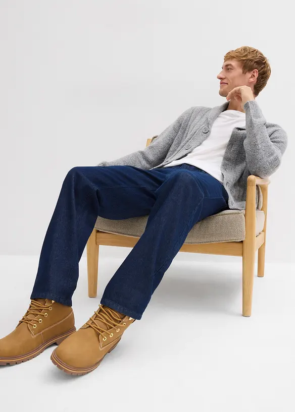 Jeans relaxed fit in puro cotone biologico, straight, bonprix