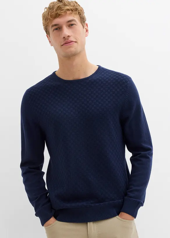 Maglione in filato fine con lana merino, bonprix